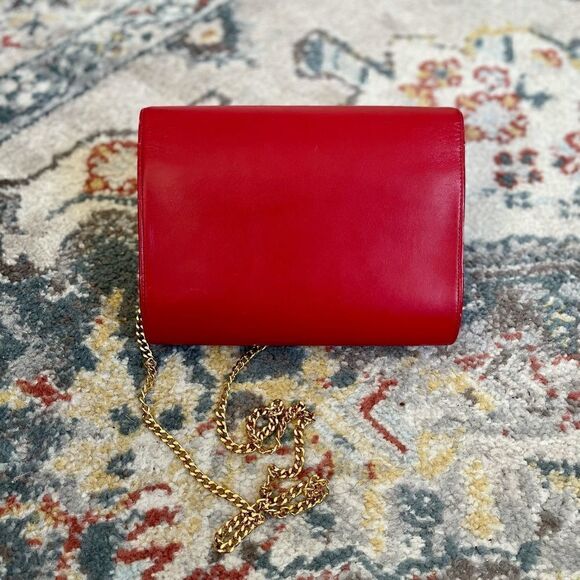 Vintage Christian Dior Crossbody Handbag Red - Picture 5 of 9
